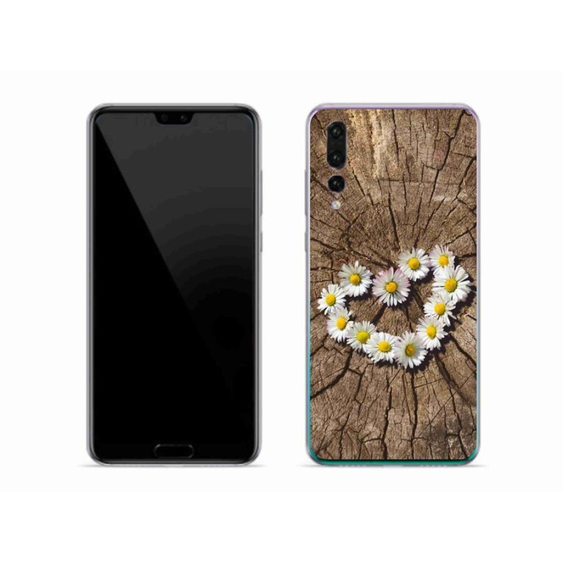 Gél borítás mmCase a mobil Huawei P20 Pro készülékhez - százszorszépek szíve