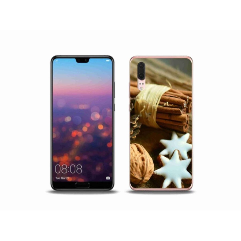 Gél borítás mmCase a Huawei P20 készülékhez - fahéj és mézeskalács