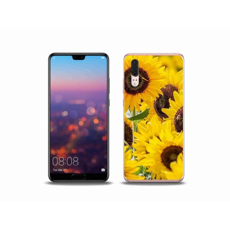 Gél borítás mmCase a Huawei P20 készülékhez - Napraforgó