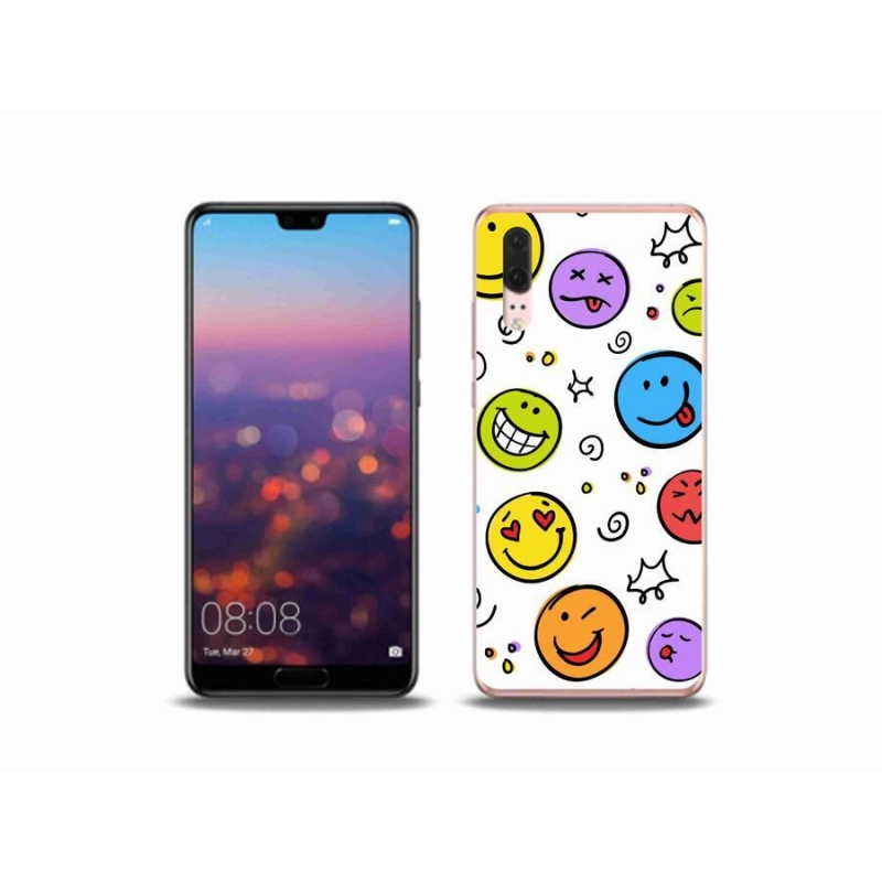 Gél borítás mmCase a Huawei P20 készülékhez - smiley-k