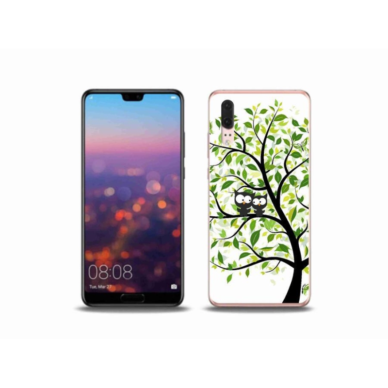 Gél borítás mmCase a Huawei P20 készülékhez - baglyok a fán