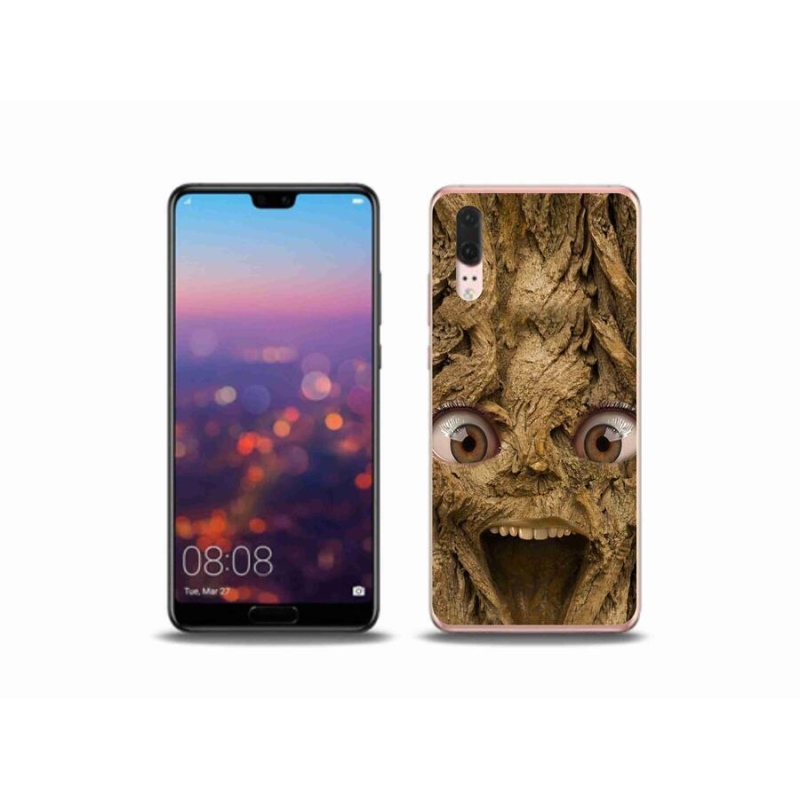 Gél borítás mmCase a Huawei P20 készülékhez - boldog fa szemekkel
