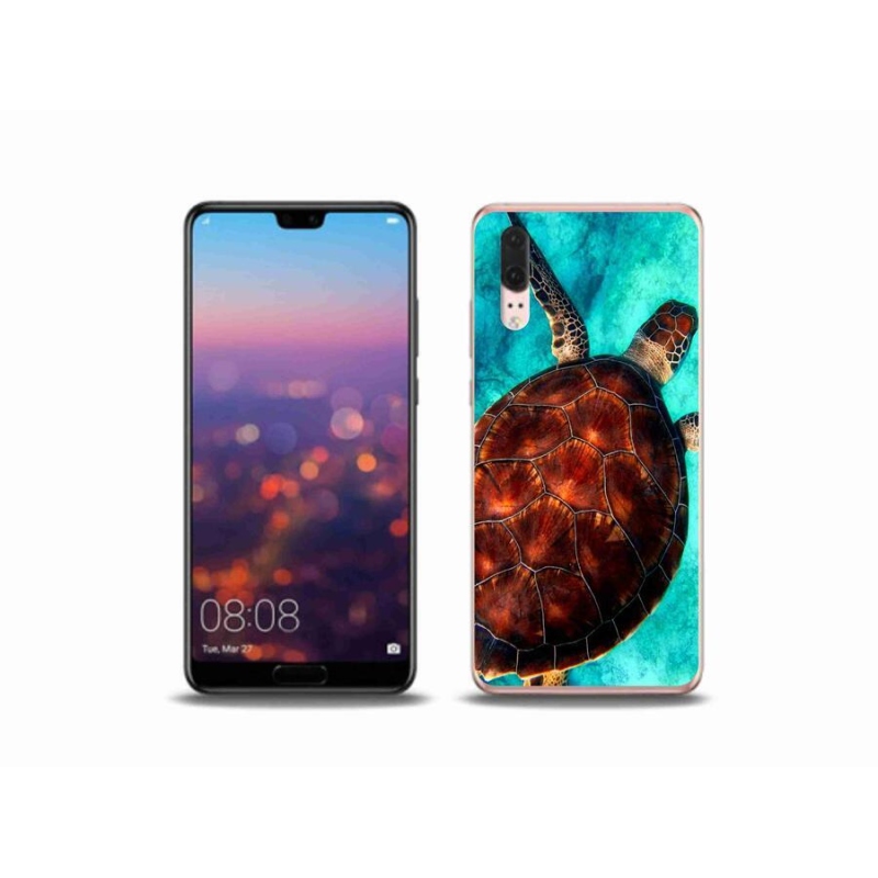 Gél borítás mmCase mobil Huawei P20 - teknős - teknősbéka