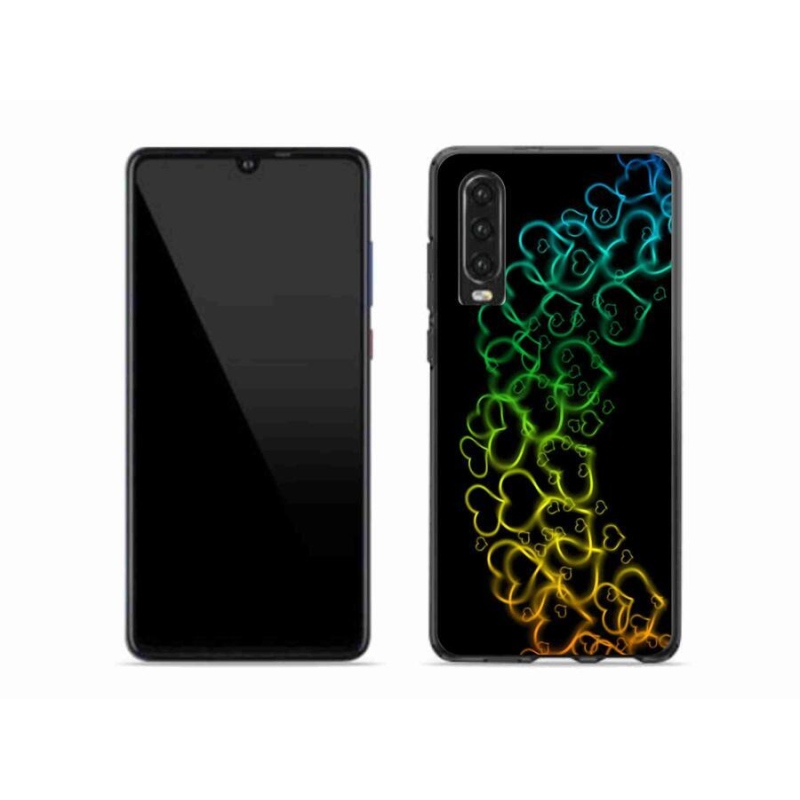 Gél borító mmCase mobiltelefonhoz Huawei P30 - színes szívek