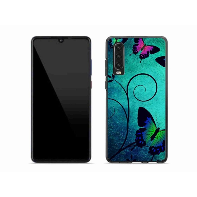 Gél borító mmCase mobil Huawei P30 - színes pillangók