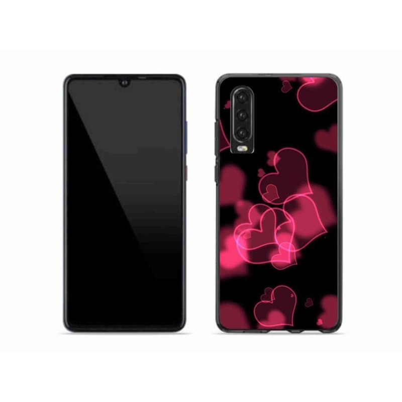 Gél borítás mmCase a Huawei P30 készülékhez - piros szívek