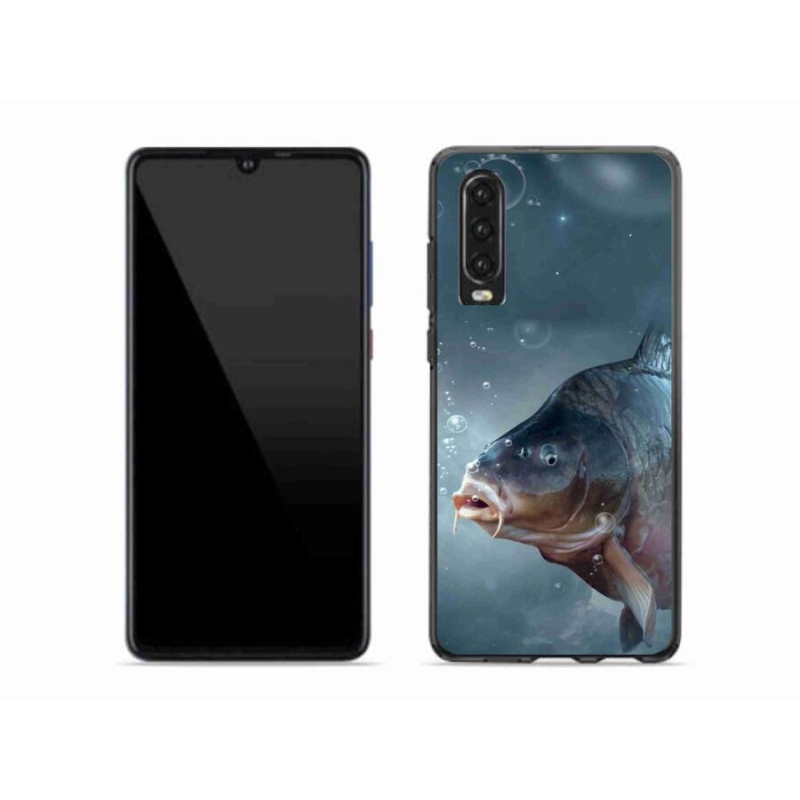 Zselés borítás mmCase a Huawei P30-hoz - ponty és buborékok
