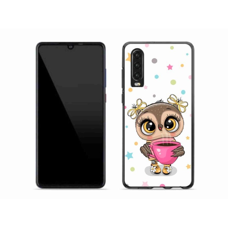 Gél borító mmCase a Huawei P30 készülékhez - rajzfilm bagoly