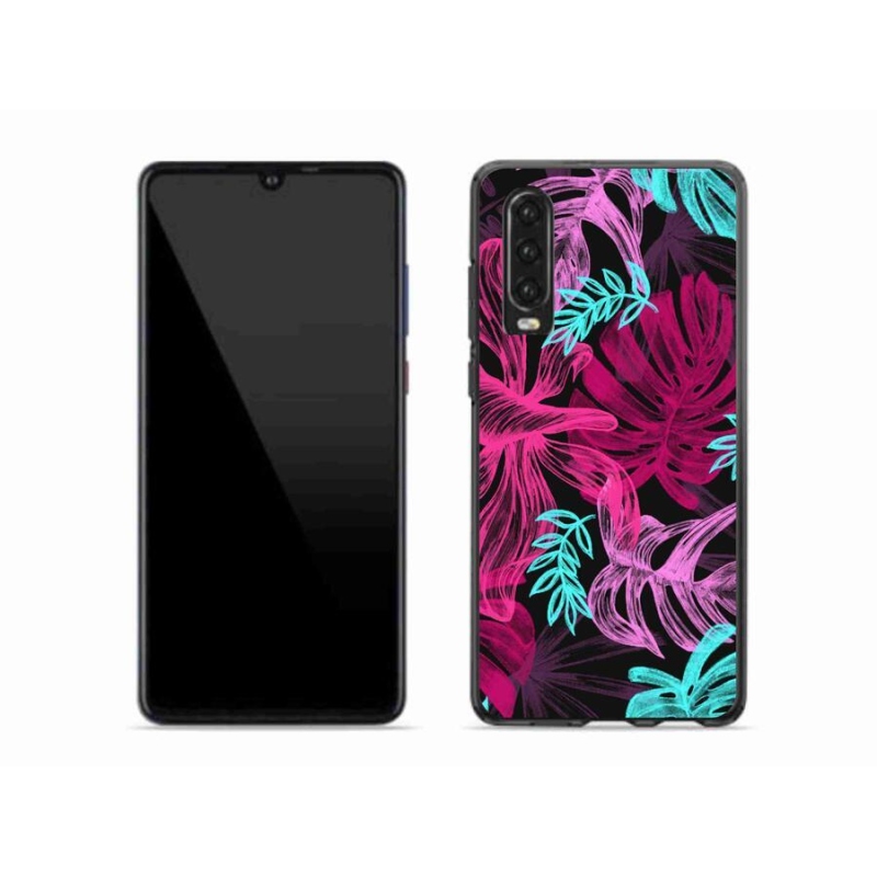 Gél borító mmCase a mobil Huawei P30 - virágok 1