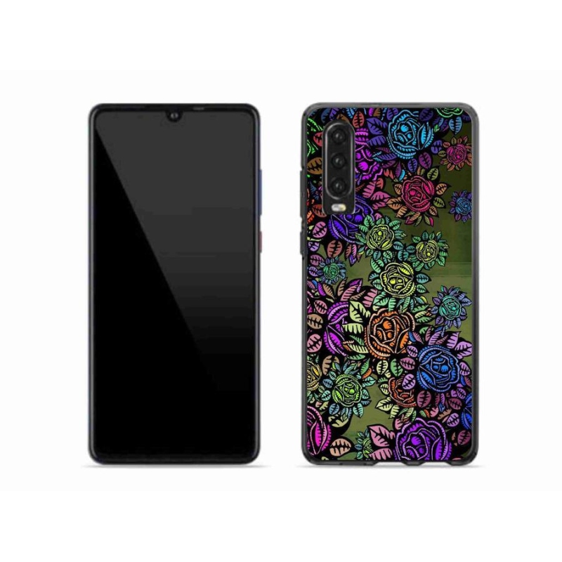 Gél borító mmCase a mobil Huawei P30 - virágok 6
