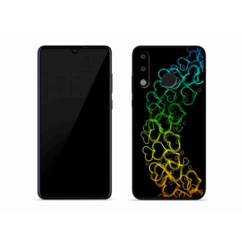 Gél borító mmCase a mobil Huawei P30 Lite készülékhez - színes szívek