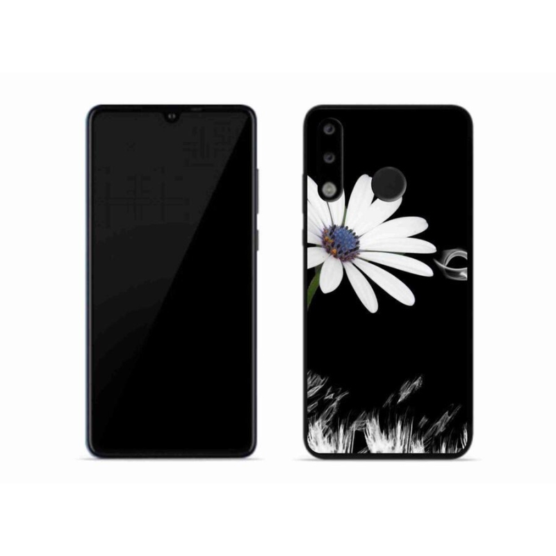 Gél borítás mmCase a Huawei P30 Lite készülékhez - fehér virág