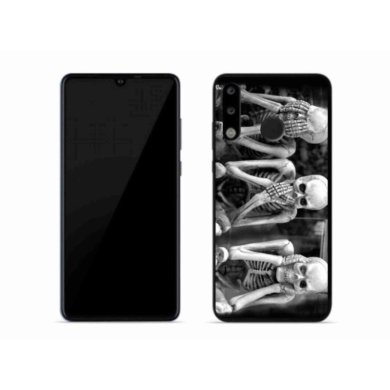 Gél borítás mmCase a Huawei P30 Lite készülékhez - csontvázak