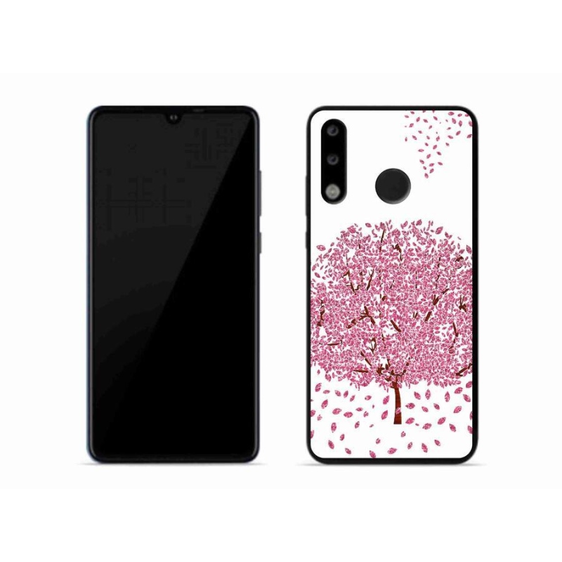 Gél borító mmCase mobil Huawei P30 Lite - rajzfilm fa levelekkel