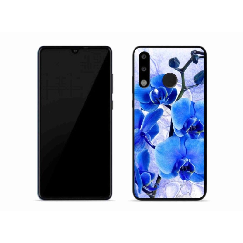 Gél borító mmCase a Huawei P30 Lite készülékhez - kék virágok