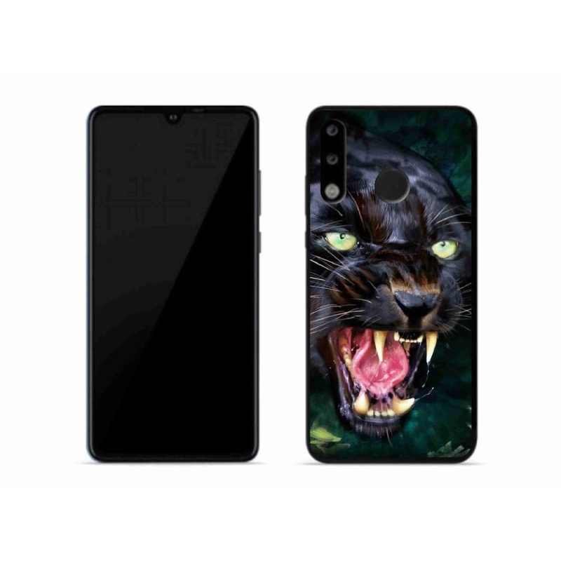 Gél borítás mmCase a Huawei P30 Lite készülékhez - dühös fekete párduc