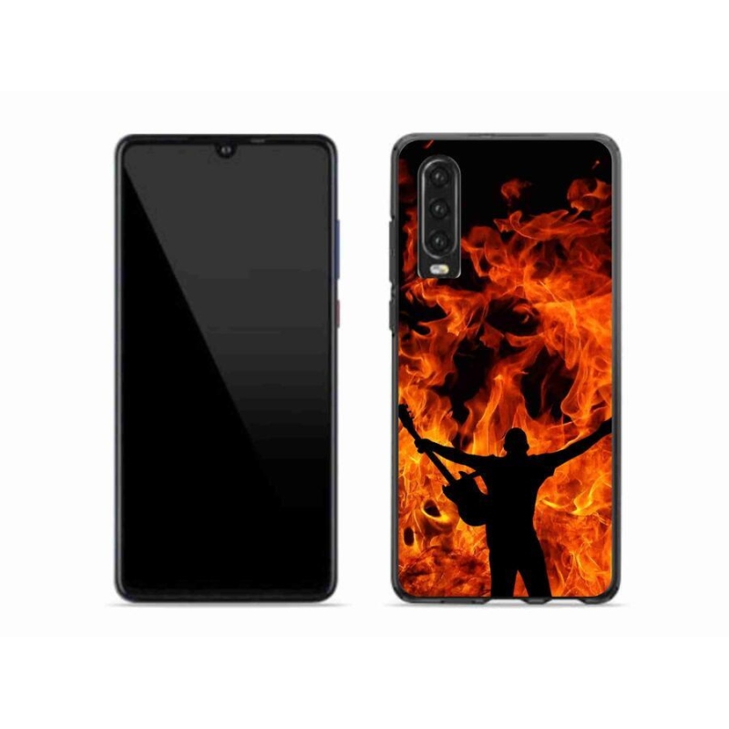 Gél borító mmCase mobil Huawei P30 - zenész és tűz