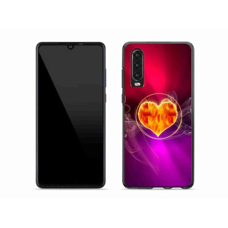 Gél borítás mmCase mobil Huawei P30 - tüzes szív