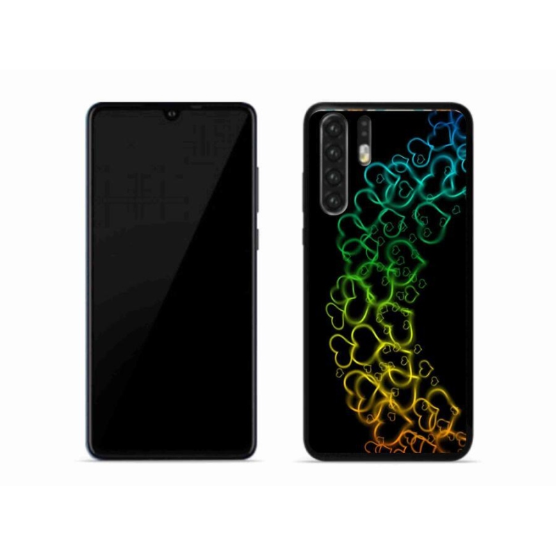 Gél borító mmCase a mobil Huawei P30 Pro készülékhez - színes szívek