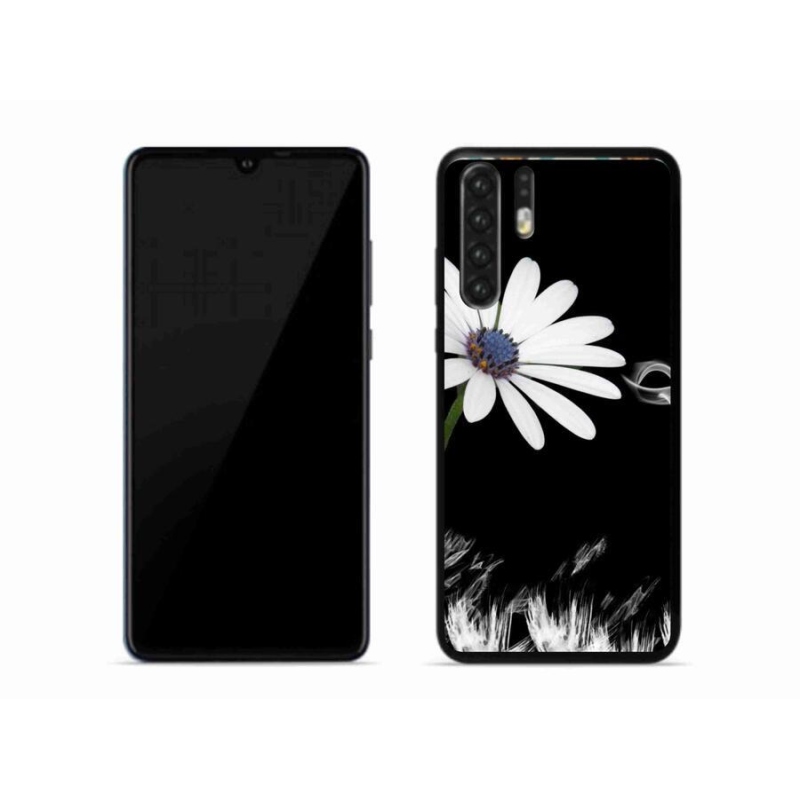 Gél borítás mmCase a Huawei P30 Pro készülékhez - fehér virág