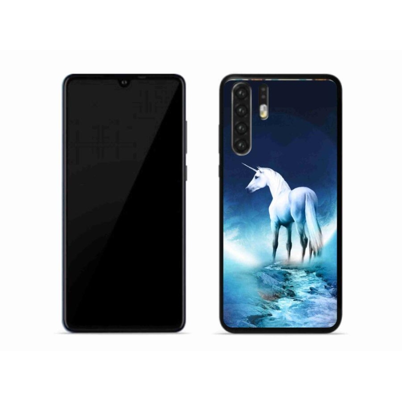 Zselés borítás mmCase a Huawei P30 Pro készülékhez - fehér egyszarvú
