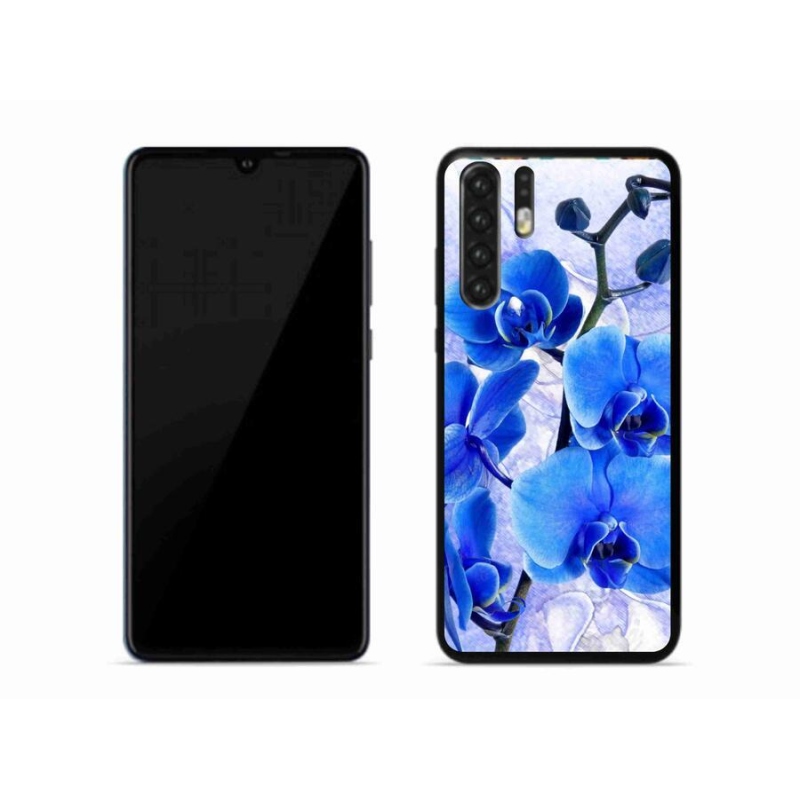 Gél borító mmCase a Huawei P30 Pro készülékhez - kék virágok