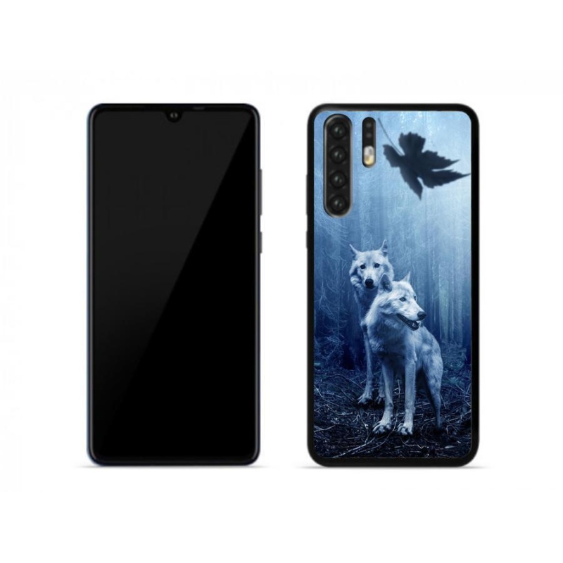 Gél borítás mmCase a Huawei P30 Pro számára - farkasok az erdőben