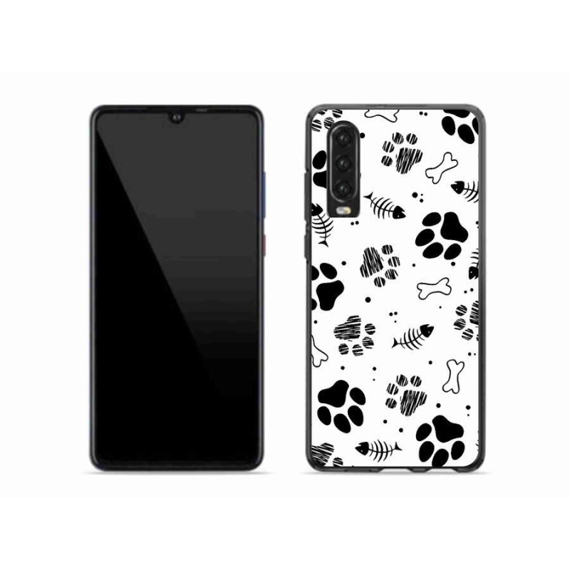 Gél borítás mmCase mobil Huawei P30 - kutyamancsok 1
