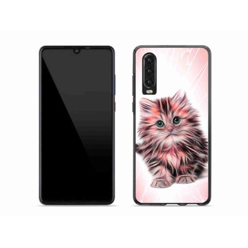 Gél borító mmCase a mobil Huawei P30-hoz - aranyos cica