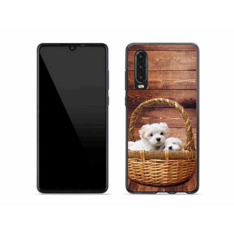 Gél borító mmCase mobil Huawei P30 - kölyökkutyákhoz