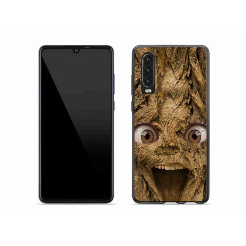 Gél borító mmCase a Huawei P30-hoz - boldog fa szemekkel