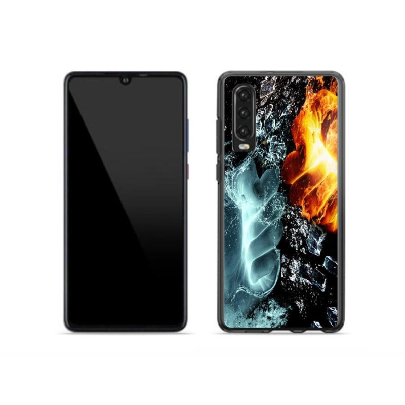 Zselés borítás mmCase a Huawei P30-hoz - víz és tűz