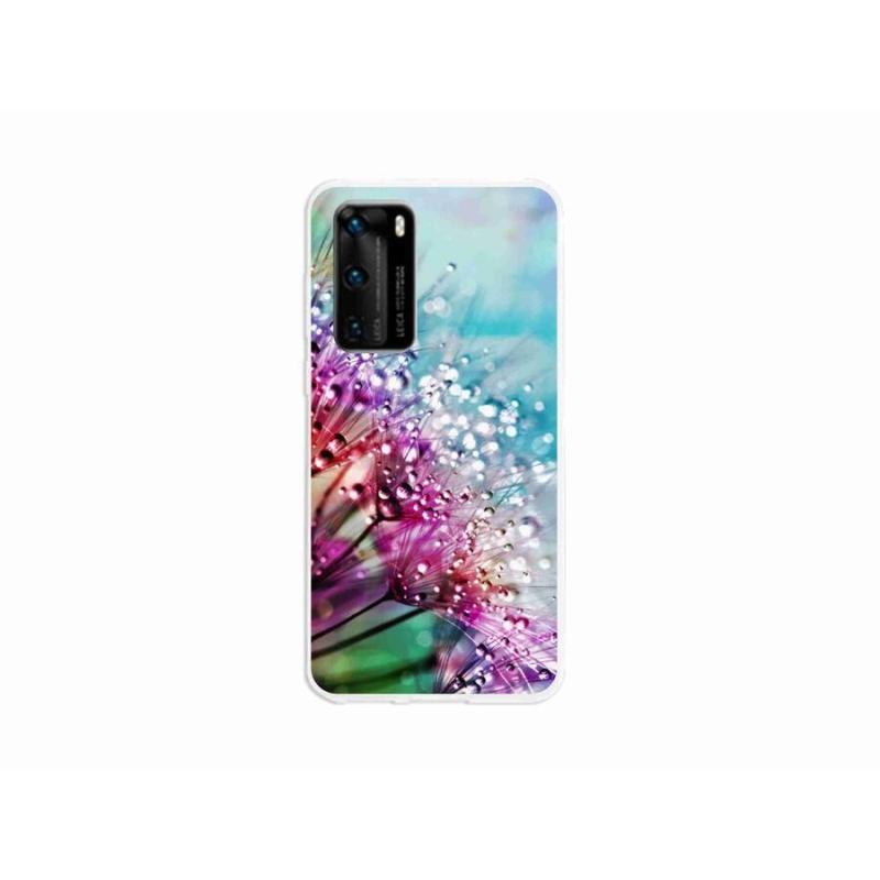 Gél borító mmCase mobiltelefonhoz Huawei P40 - színes virágok