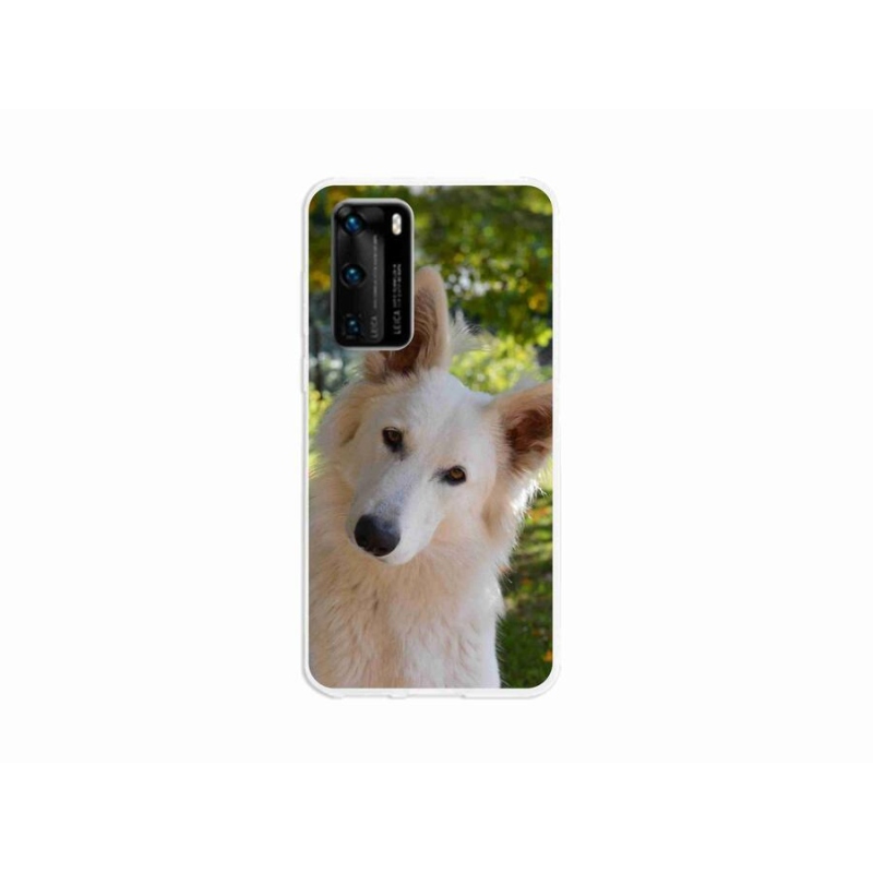 Gél borítás mmCase a Huawei P40-hez - fehér Swiss Shepherd 1