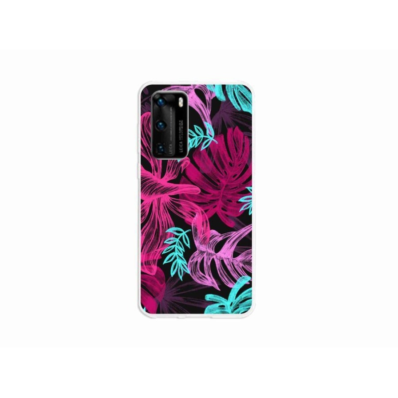 Gél borító mmCase a mobil Huawei P40 - virágok 1