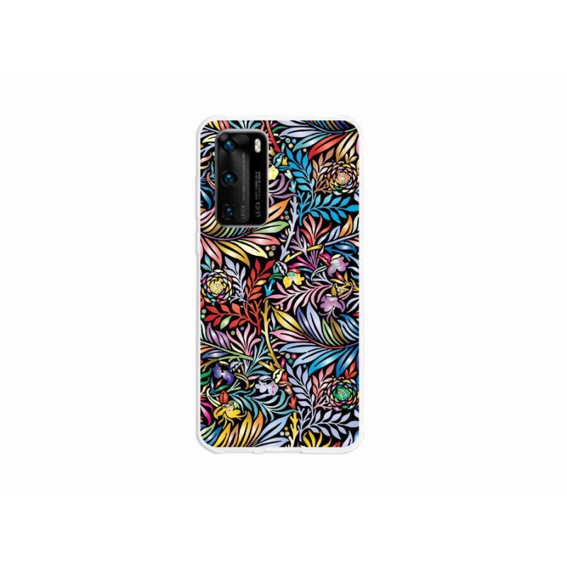 Gél borító mmCase a mobil Huawei P40 - virágok 5