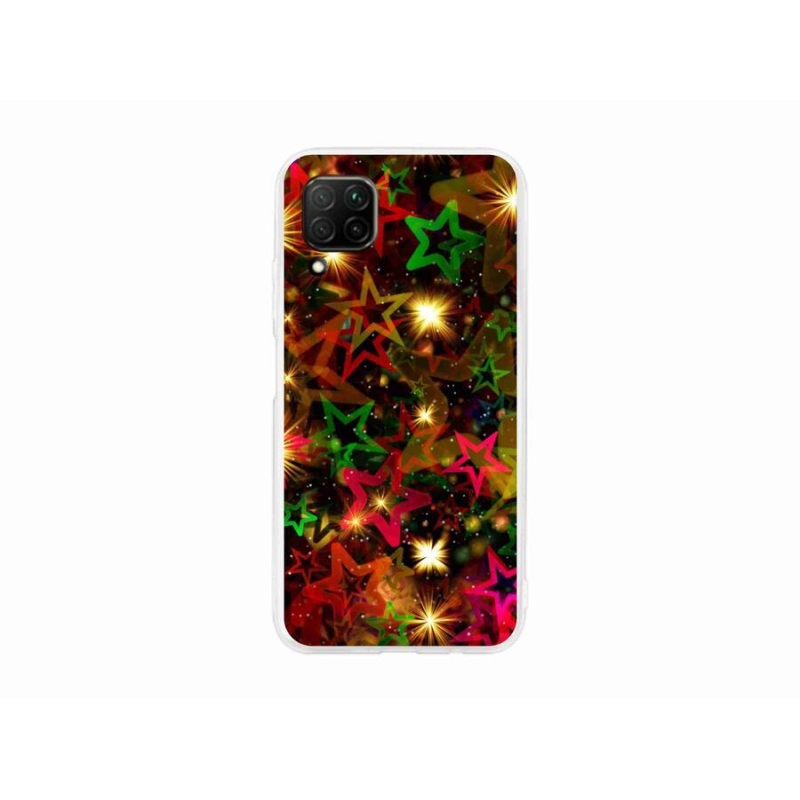 Gél borító mmCase mobiltelefonhoz Huawei P40 Lite - színes csillagok