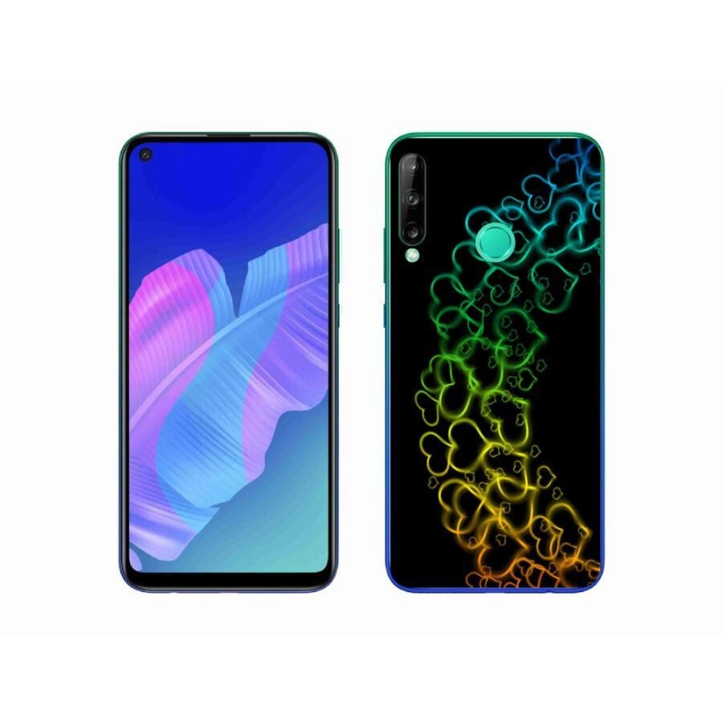 Gél borító mmCase mobil Huawei P40 Lite E - színes szívek