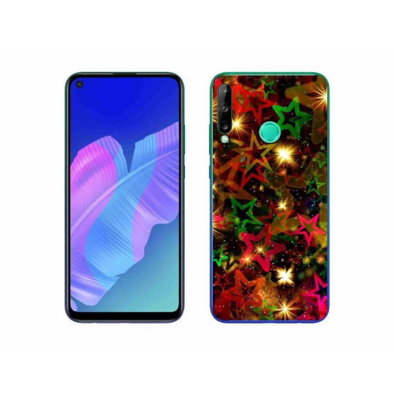 Gél borító mmCase mobil Huawei P40 Lite E - színes csillagok