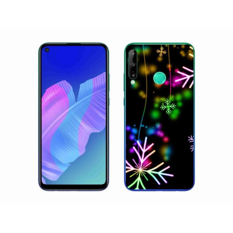 Gél borító mmCase a mobiltelefonon Huawei P40 Lite E - színes pelyhek