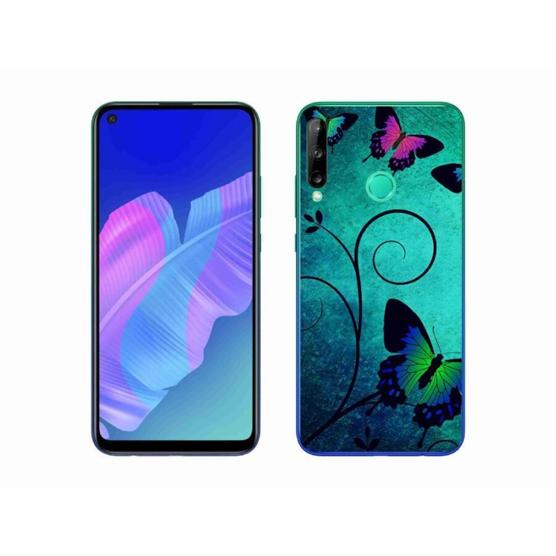 Gél borítás mmCase mobil Huawei P40 Lite E - színes pillangókhoz