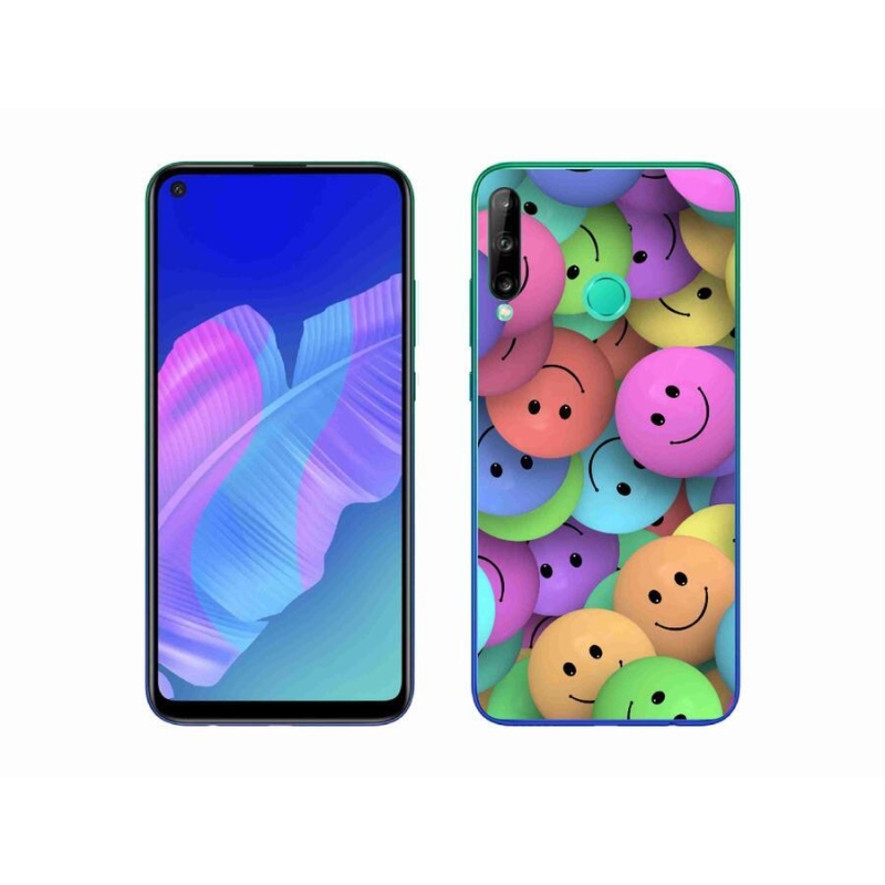 Gél borító mmCase mobiltelefonhoz Huawei P40 Lite E - színes smileyk