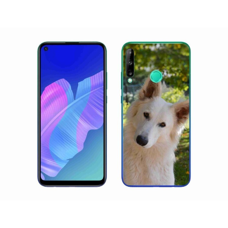 Zselés borítás mmCase a Huawei P40 Lite E - fehér Swiss Shepherdhez 1