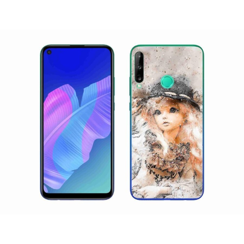 Gél borító mmCase a mobil Huawei P40 Lite E - lány kalapban