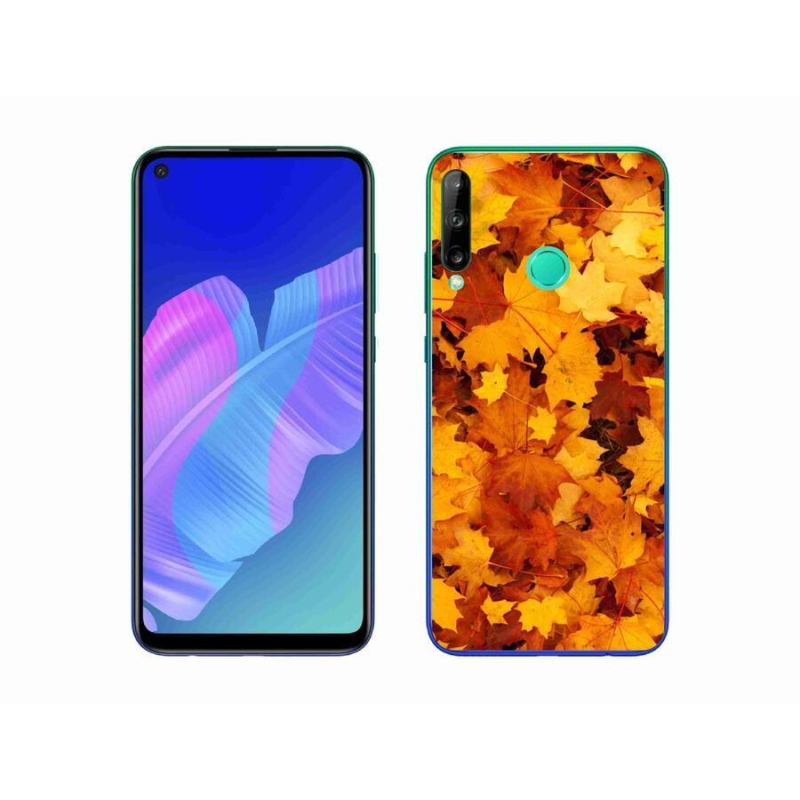 Gél borítás mmCase a Huawei P40 Lite E számára - juharlevelek