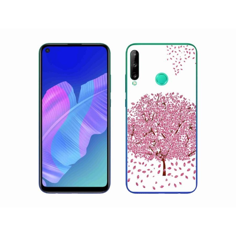 Gél borító mmCase mobil Huawei P40 Lite E - rajzfilm fa levelekkel
