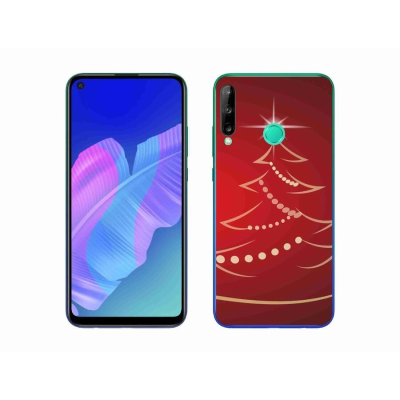 Gél borító mmCase a Huawei P40 Lite E számára - karácsonyfa karikatúra
