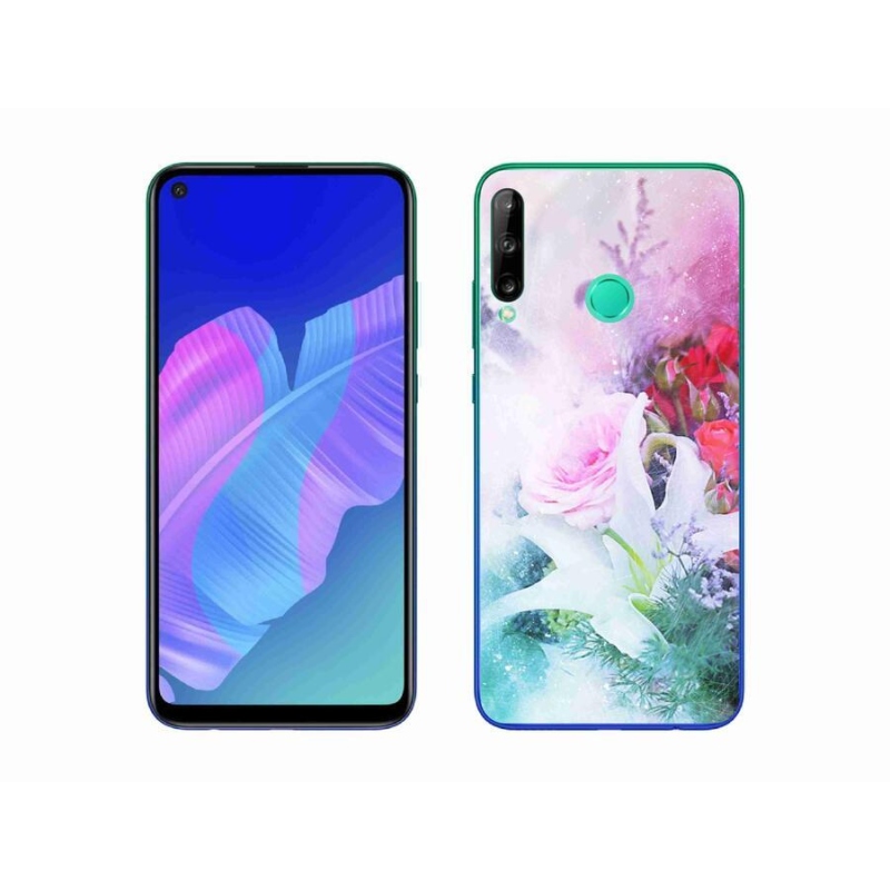 Gél borító mmCase a mobil Huawei P40 Lite E - virágok 4
