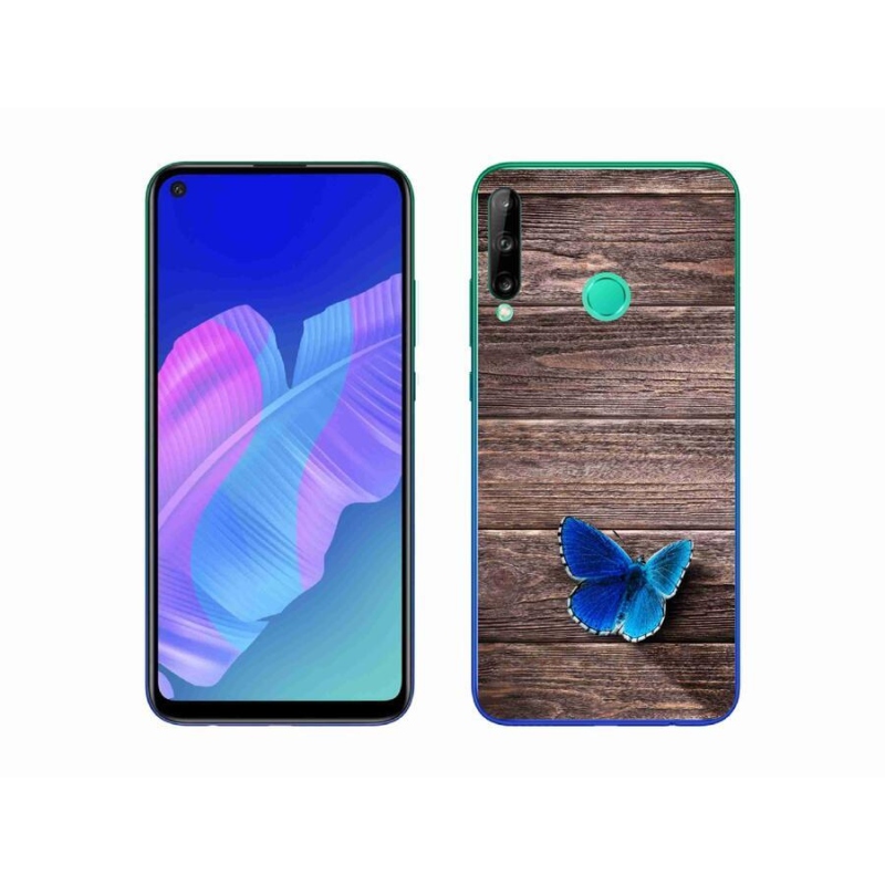 Zselés borítás mmCase a Huawei P40 Lite E - kék pillangó 1