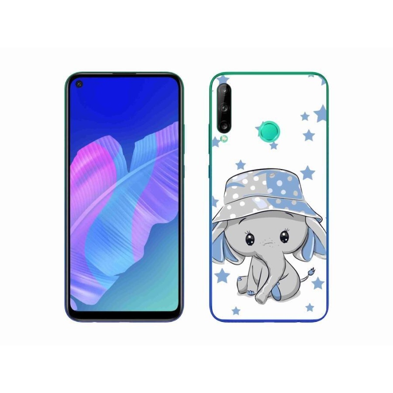 Zselés borítás mmCase a Huawei P40 Lite E készülékhez - kék elefánt